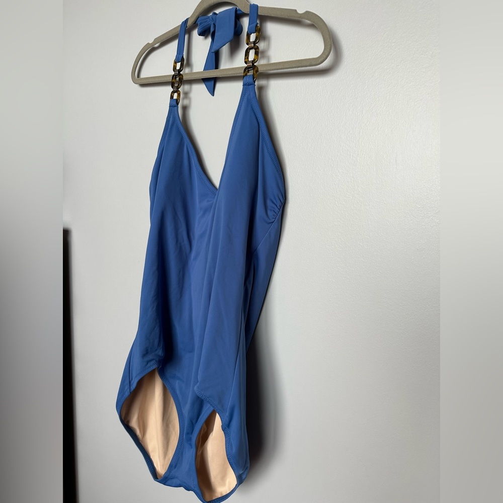 Lands End Blue Swimsuit Size 18